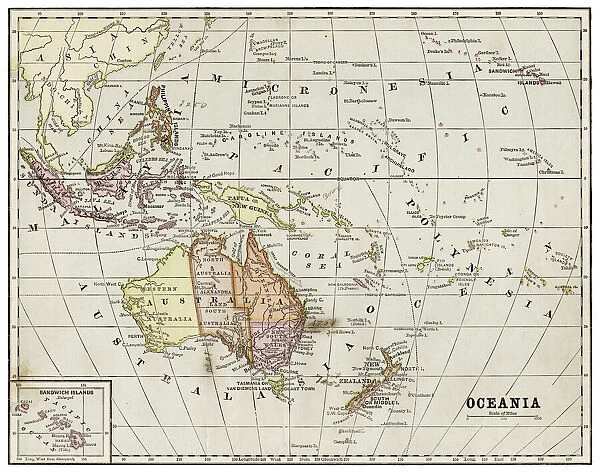 Oceania map 1889