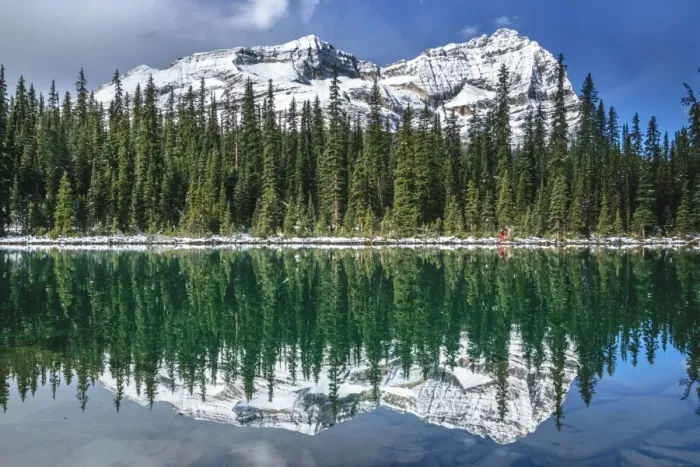 Framed Print : Odaray Mountain & Lake O Hara, Yoho National Park, British Columbia, Canada