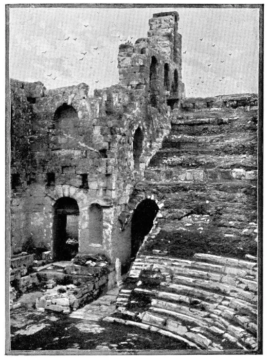 Framed Print : Odeon of Herodes Atticus at the Acropolis of Athens in Athens, Greece - 19th Century Framed Print : Odeon of Herodes Atticus at the Acropolis of Athens in Athens, Greece - 19th Century