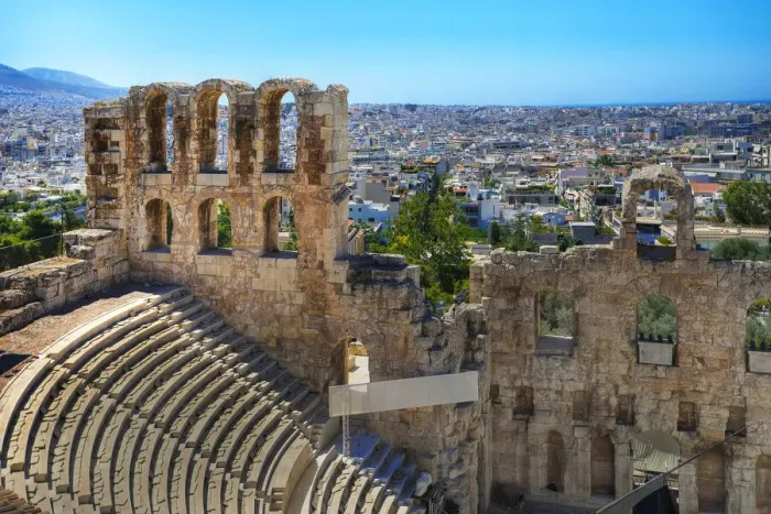 Framed Print : Odeon of Herodes Atticus, Acropolis, Athens, Greece Framed Print : Odeon of Herodes Atticus, Acropolis, Athens, Greece