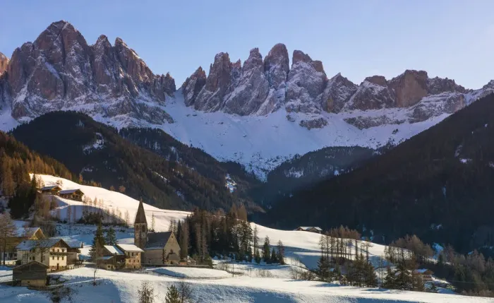Framed Print : Odle mountains and the town of Santa Maddalena in Val di Funes, Dolomites, South Tyrol, Italy Framed Print : Odle mountains and the town of Santa Maddalena in Val di Funes, Dolomites, South Tyrol, Italy