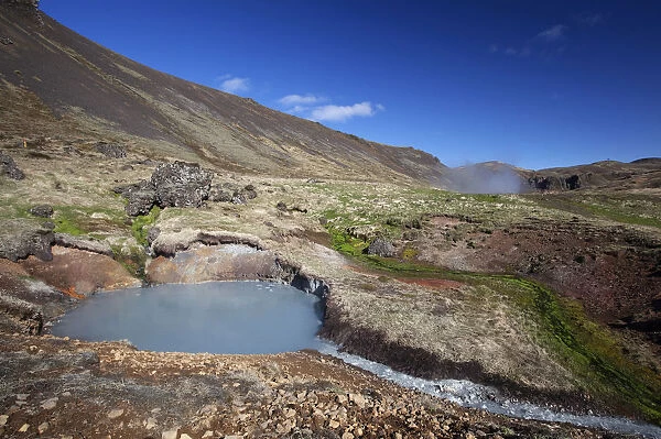 Oelfusdalur and Reykjadulur geothermal area, Hveragerdi, southern Iceland, Iceland, Europe