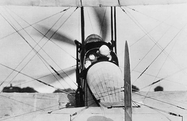 Take Off. January 1915: An RFC commander commencing an ascent on his way