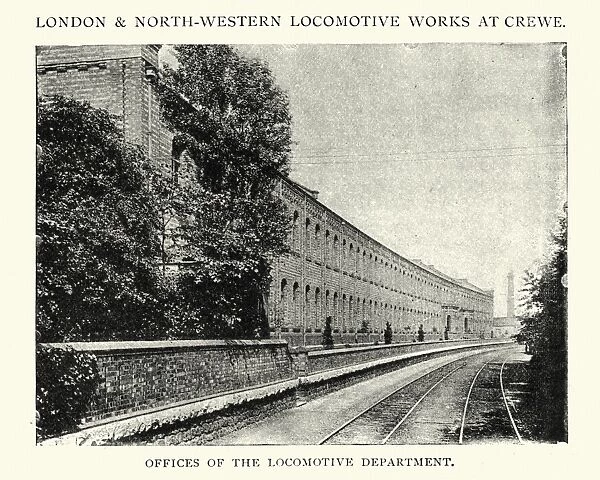 Office of the Locomotive Department, Crewe, England, 1892