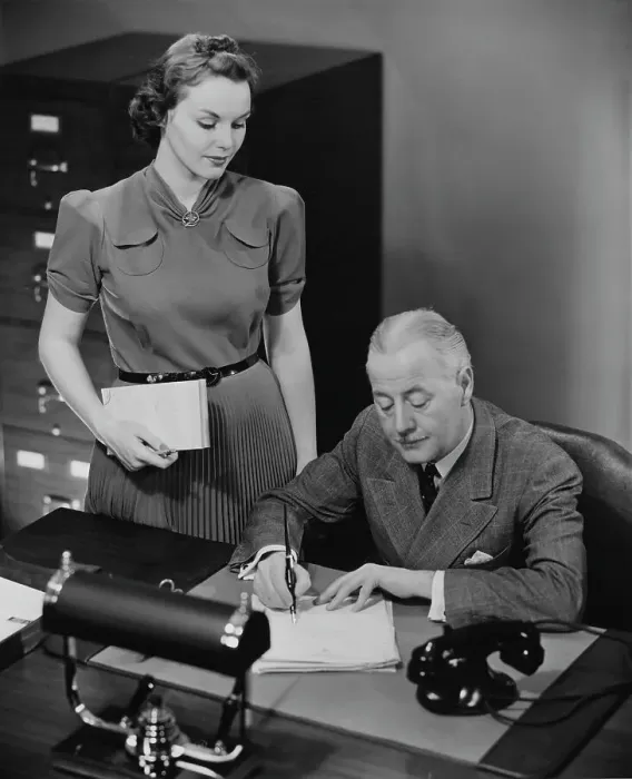 Framed Print : Office Workers Framed Print : Office Workers