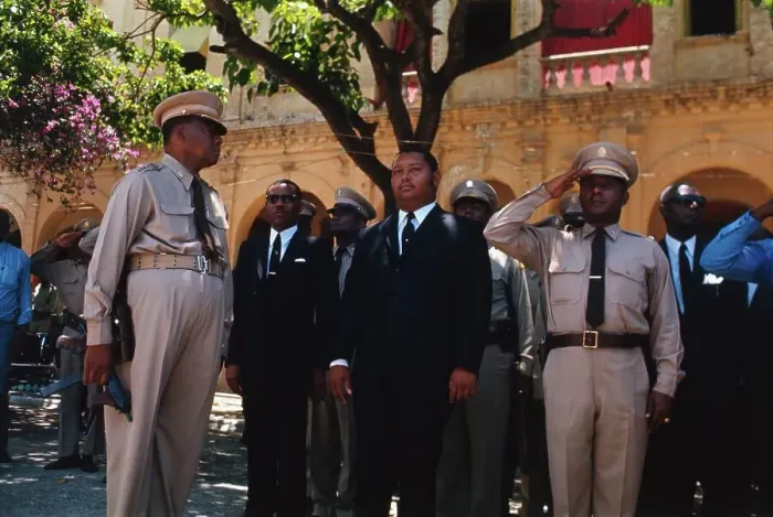 Framed Print : Officer Saluting Jean Claude Duvalier Framed Print : Officer Saluting Jean Claude Duvalier