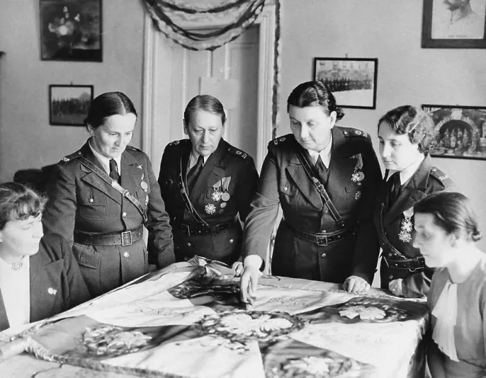 Framed Print : Officers of Polish Women's Legion Framed Print : Officers of Polish Women's Legion