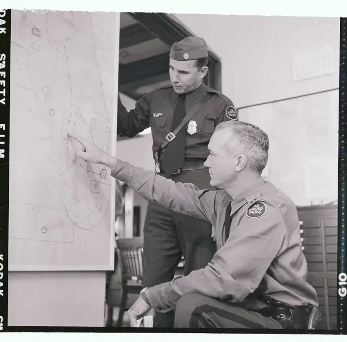 Framed Print : Officials Making Attack Plans Framed Print : Officials Making Attack Plans