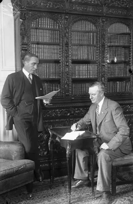Framed Print : Ogden L. Mills Dictating Framed Print : Ogden L. Mills Dictating