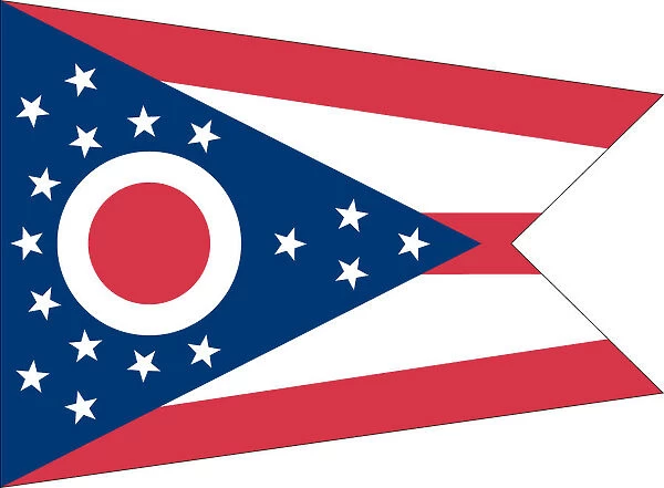 Ohio flag. 2010 edition