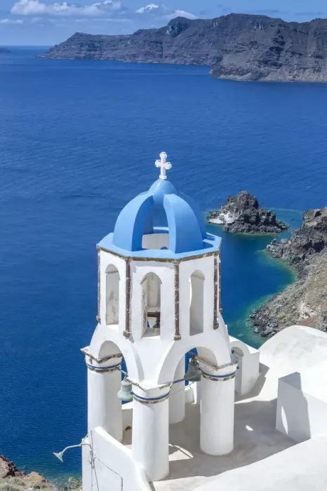 Framed Print : Oia church