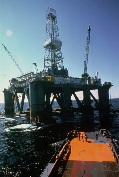 Framed Print : Oil Drilling Rig New Era Framed Print : Oil Drilling Rig New Era