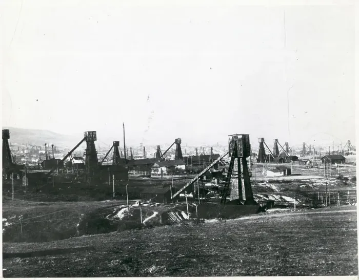 Framed Print : Oil Field With Old Wooden Structures Framed Print : Oil Field With Old Wooden Structures