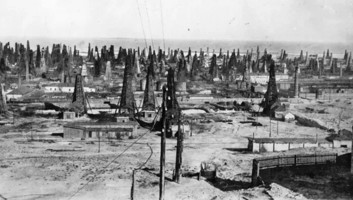 Framed Print : Oil Fields