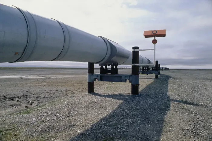 Framed Print : Oil Pipeline