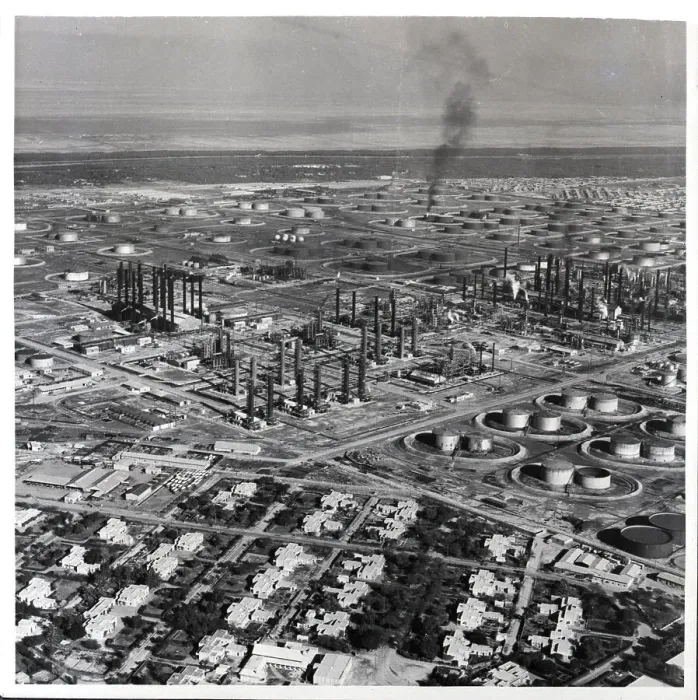 Framed Print : Oil Refinery And Tanks--Aerial View Framed Print : Oil Refinery And Tanks--Aerial View