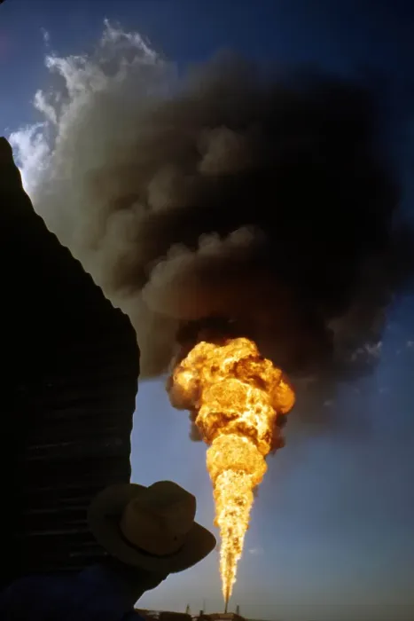 Framed Print : Oil-Well Fire Framed Print : Oil-Well Fire