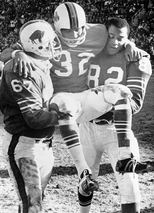 Framed Print : O.J. Simpson Being Carried off the Field by Teammates Framed Print : O.J. Simpson Being Carried off the Field by Teammates