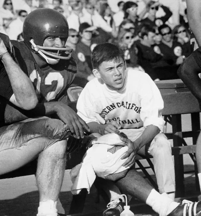 Framed Print : O.J. Simpson Ices His Knee During a Game Framed Print : O.J. Simpson Ices His Knee During a Game