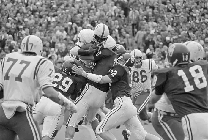 Framed Print : Oklahoma and Nebraska Football Game in Progress Framed Print : Oklahoma and Nebraska Football Game in Progress