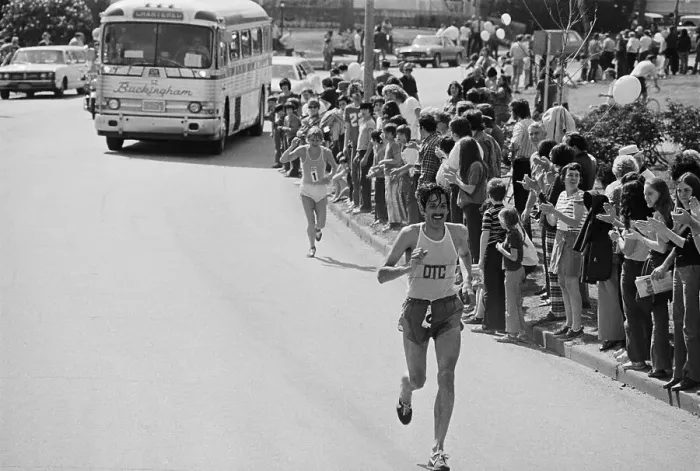 Framed Print : Olavi Suomalainen and Jon Anderson Running Framed Print : Olavi Suomalainen and Jon Anderson Running
