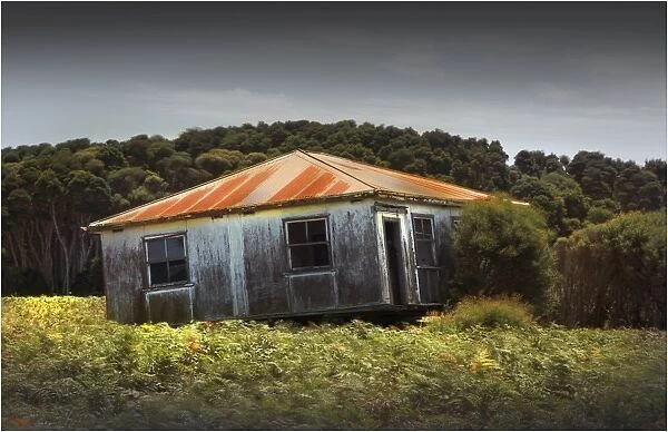 Old and Abandoned house on King Island, Bass Strait, Tasmania, Australia