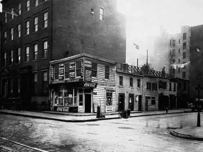 Framed Print : Old Block in Greenwich Village Framed Print : Old Block in Greenwich Village