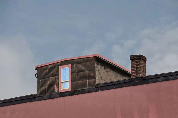 Old Building With Chimney and Skylight