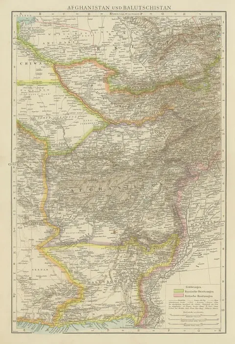 Framed Print : Old chromolithograph map of Afghanistan and Balochistan (Balochistan or Afghani Baluchistan, an arid, mountainous region that includes part of southern and southwestern Afghanistan) Framed Print : Old chromolithograph map of Afghanistan and Balochistan (Balochistan or Afghani Baluchistan, an arid, mountainous region that includes part of southern and southwestern Afghanistan)