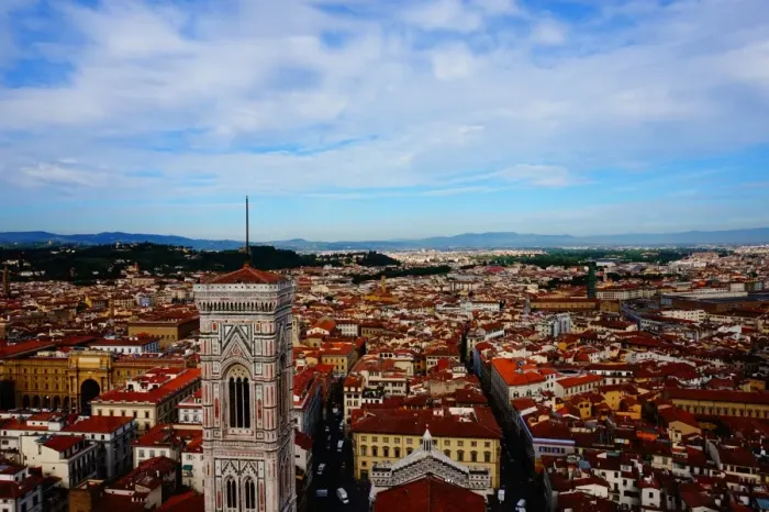 Framed Print : Old City of Florence and Campanile di Giotto, Italy Framed Print : Old City of Florence and Campanile di Giotto, Italy