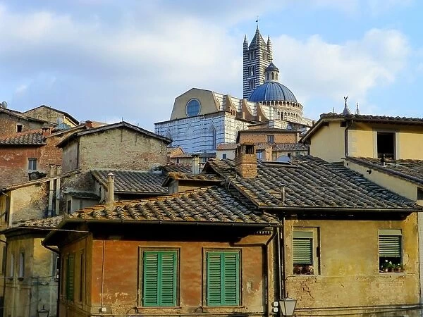 The old city of Siena, Italy