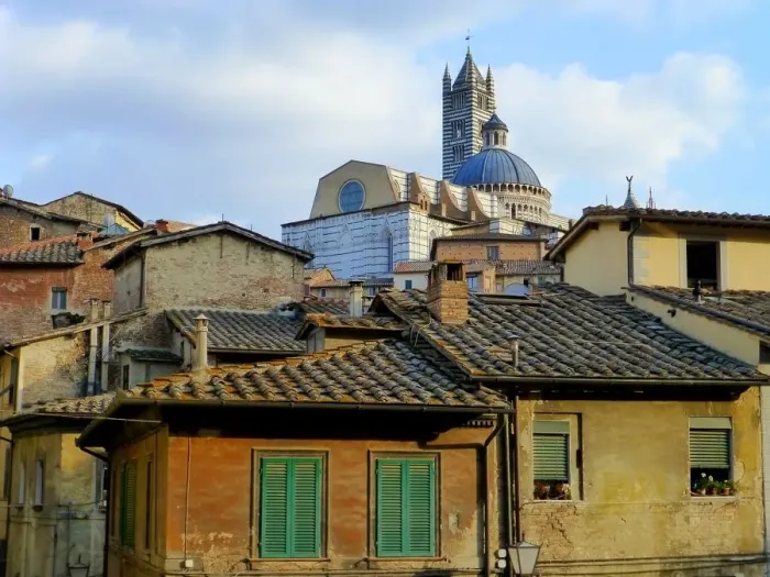 Framed Print : The old city of Siena, Italy