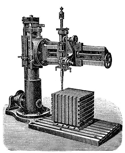 Old drilling machine