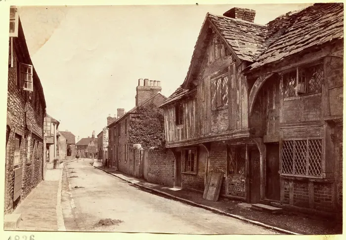 Framed Print : Old English Street Framed Print : Old English Street