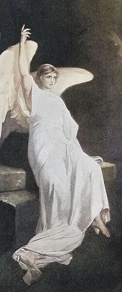 Old engraved illustration of The Angel