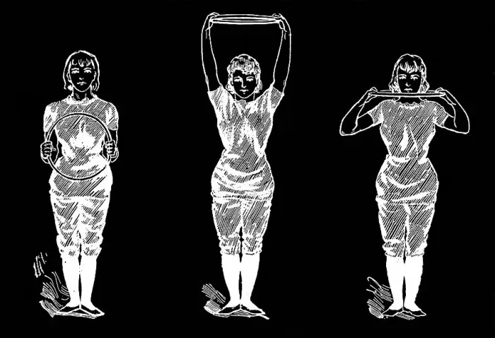Framed Print : Old engraved illustration of Hygienic Gymnastics, healthy lifestyle - hoop exercises Framed Print : Old engraved illustration of Hygienic Gymnastics, healthy lifestyle - hoop exercises