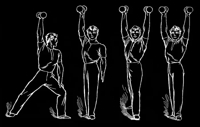 Framed Print : Old engraved illustration of Hygienic Gymnastics, healthy lifestyle - dumbbell exercises Framed Print : Old engraved illustration of Hygienic Gymnastics, healthy lifestyle - dumbbell exercises