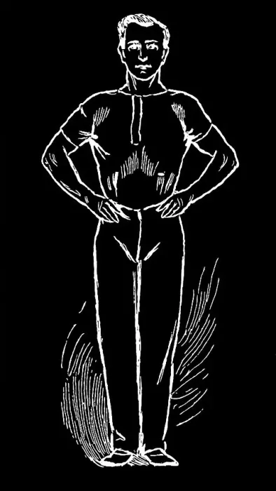 Framed Print : Old engraved illustration of Hygienic Gymnastics, healthy lifestyle - leg, body and arm exercises