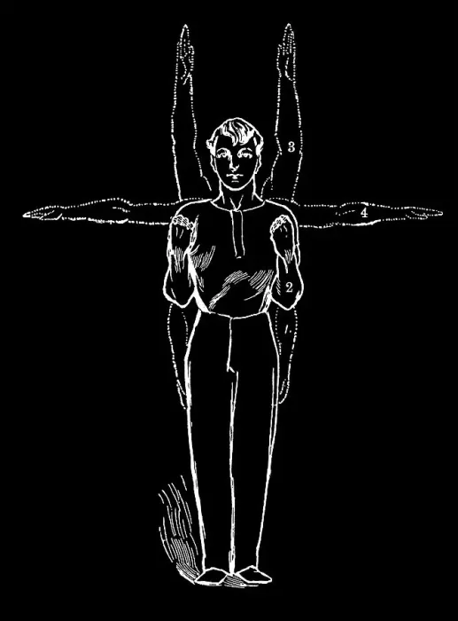 Framed Print : Old engraved illustration of Hygienic Gymnastics, healthy lifestyle - leg, body and arm exercises