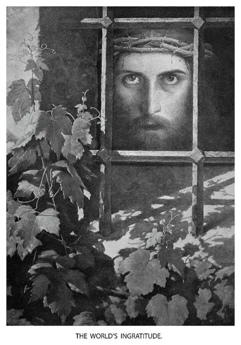 Framed Print : Old engraved illustration of the the world's ingratitude, Jesus Christ in prison Framed Print : Old engraved illustration of the the world's ingratitude, Jesus Christ in prison