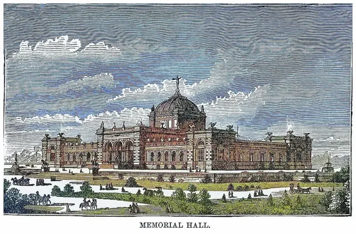 Framed Print : Old engraved illustration of view of Memorial Hall, a Beaux-Arts style building which is located in West Fairmount Park, Philadelphia, Pennsylvania (built as the art gallery for the 1876 Centennial Exposition) Framed Print : Old engraved illustration of view of Memorial Hall, a Beaux-Arts style building which is located in West Fairmount Park, Philadelphia, Pennsylvania (built as the art gallery for the 1876 Centennial Exposition)