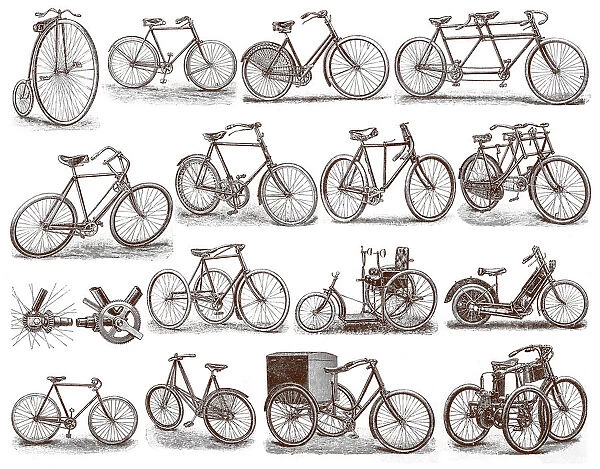 Old Fashioned Bicycles