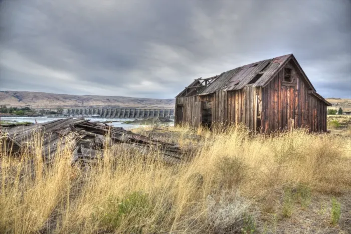 Framed Print : An old fish shack on a riverbank Framed Print : An old fish shack on a riverbank