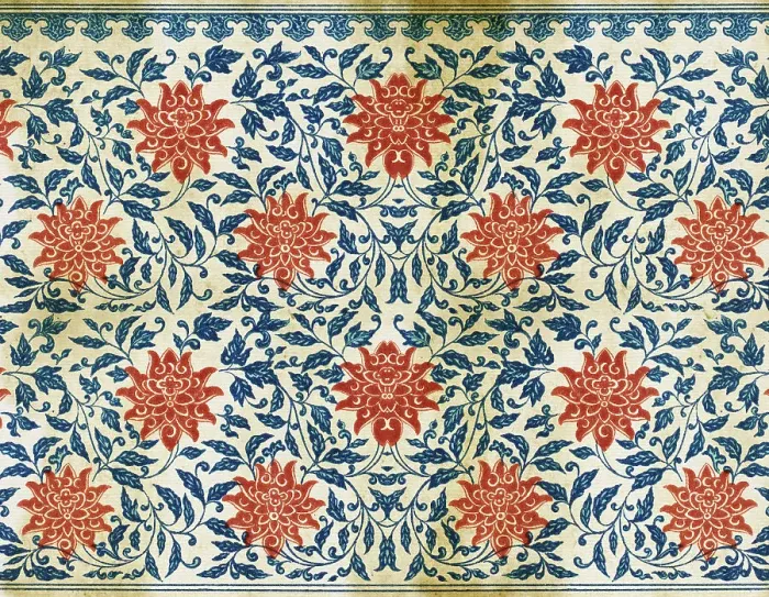 Framed Print : Old Floral Wallpaper Framed Print : Old Floral Wallpaper