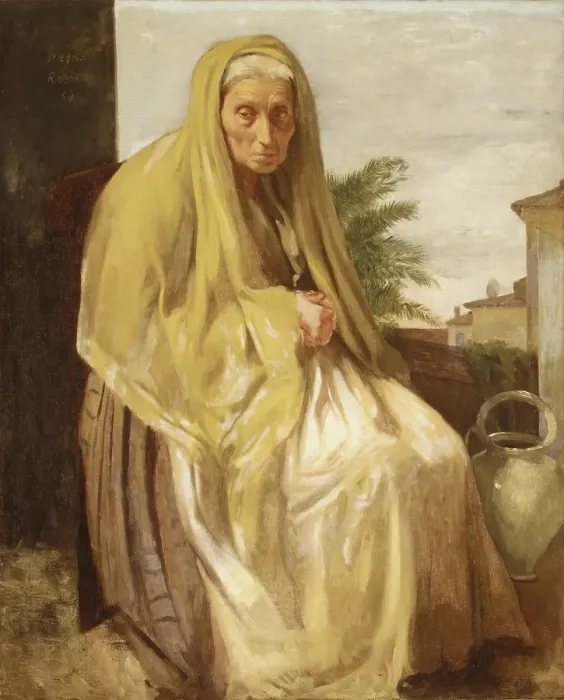 Framed Print : The Old Italian Woman Framed Print : The Old Italian Woman