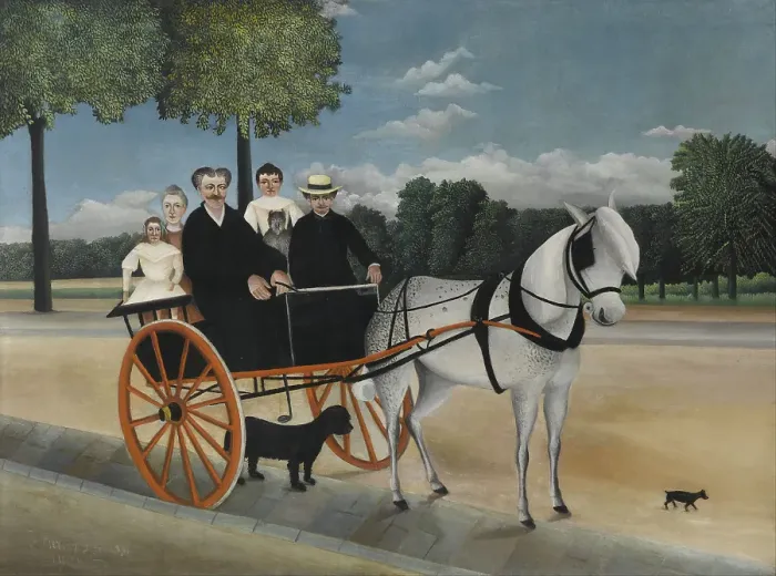 Framed Print : Old Junier's Cart. Artist: Rousseau, Henri Julien Félix (1844-1910) Framed Print : Old Junier's Cart. Artist: Rousseau, Henri Julien Félix (1844-1910)