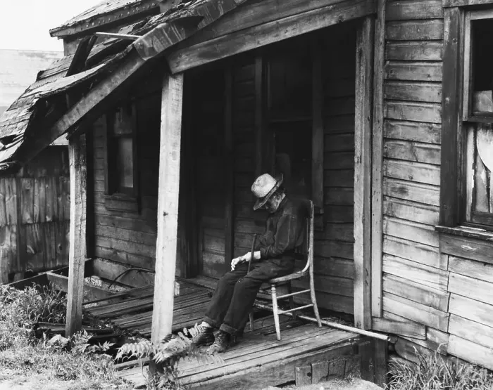 Framed Print : Old Man On Porch Framed Print : Old Man On Porch