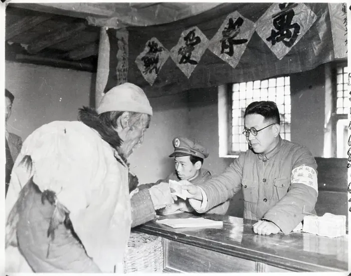 Framed Print : Old Man Receiving Ration Ticket Framed Print : Old Man Receiving Ration Ticket
