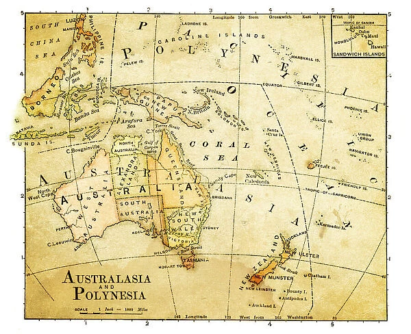 old map of oceania