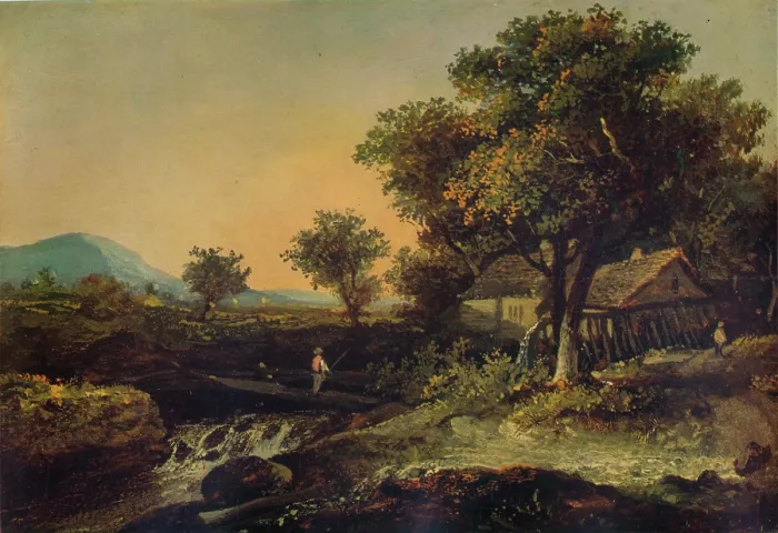 Framed Print : An Old Mill, c1840 Framed Print : An Old Mill, c1840